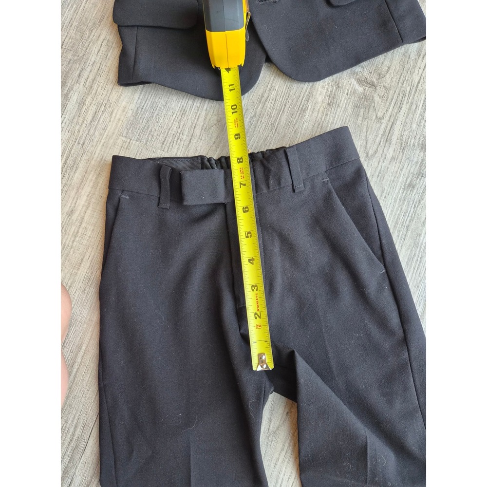 Calvin Klein Kids Boys Black 2 Piece Suit Set Blazer and Pants Size 4 Formal - Picture 11 of 12